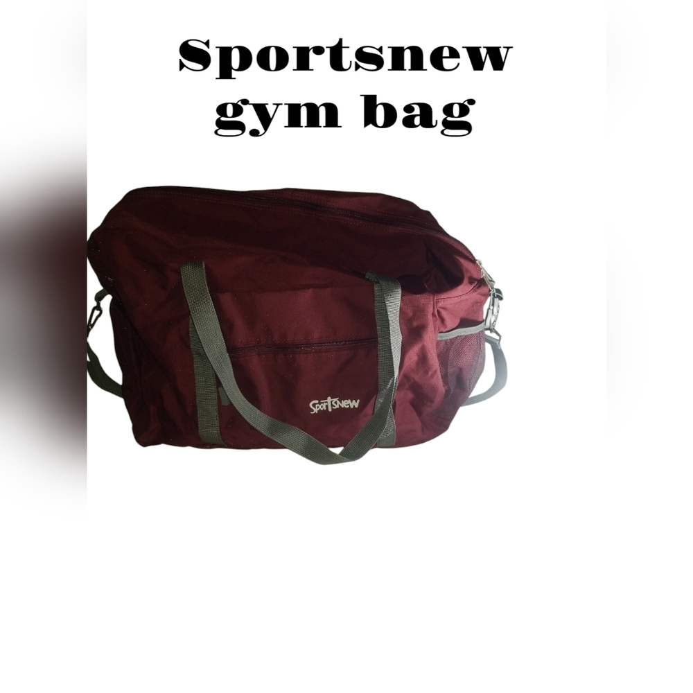Burgundy Gym Bag